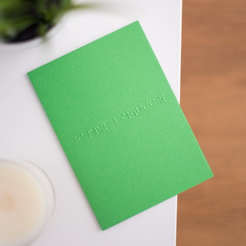 Braille happy birthday card - birthday,