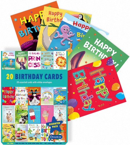 Assorted kids birthday cards - assorted,