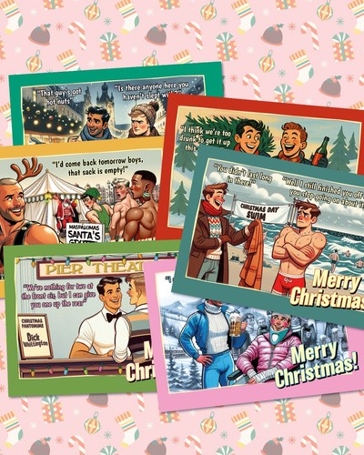 Funny gay christmas - christmas, cards