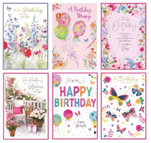 Pack birthday cards - of, 6