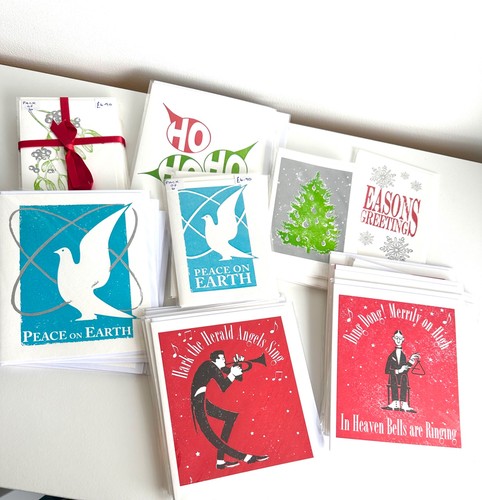 Letterpress christmas cards - letterpress,