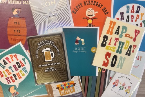 500 assorted male birthdays - x,