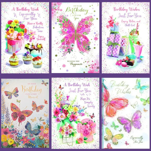 Pack birthday cards - pack, 6