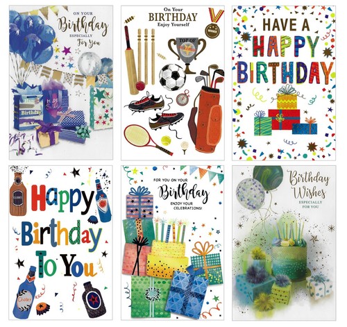 Pack birthday cards - of, 6