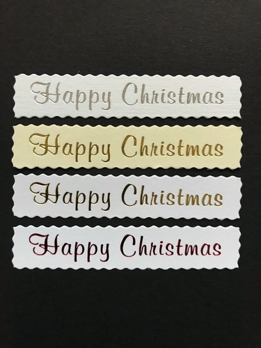 Happy christmas deckled - happy,