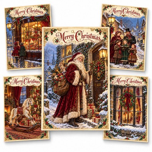 Pack christmas cards - 10,