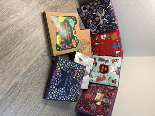 Violet christmas greeting - violet,