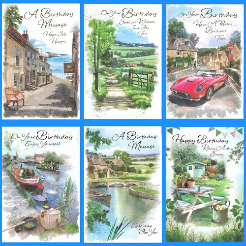 Pack birthday cards - of, 6