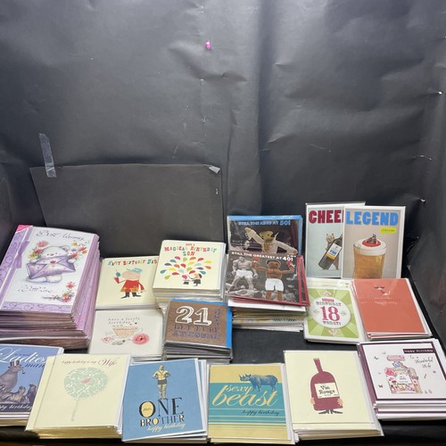 350 birthday cards various - 350+,