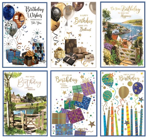 Pack birthday cards - of, 6