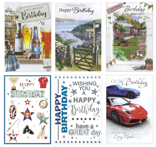 Pack birthday cards - of, 6