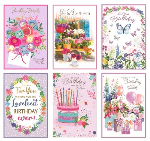 Pack birthday cards - 6,