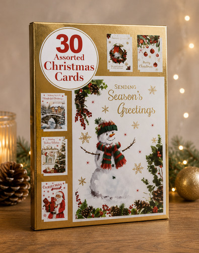 Assorted christmas cards - 30,