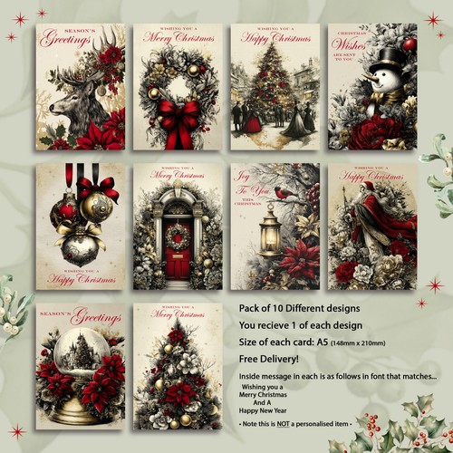 Pack christmas cards - christmas,