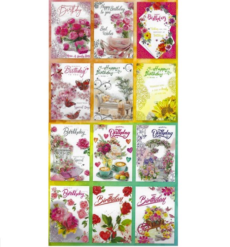 Assorted birthday cards - x,