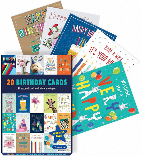 Box assorted birthday - box, cards
